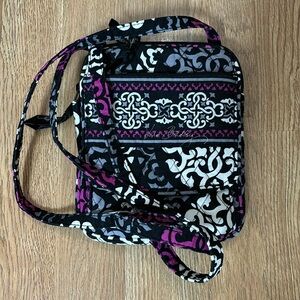 Vera Bradley Crossbody and matching wallet Canterbury Magenta retired pattern